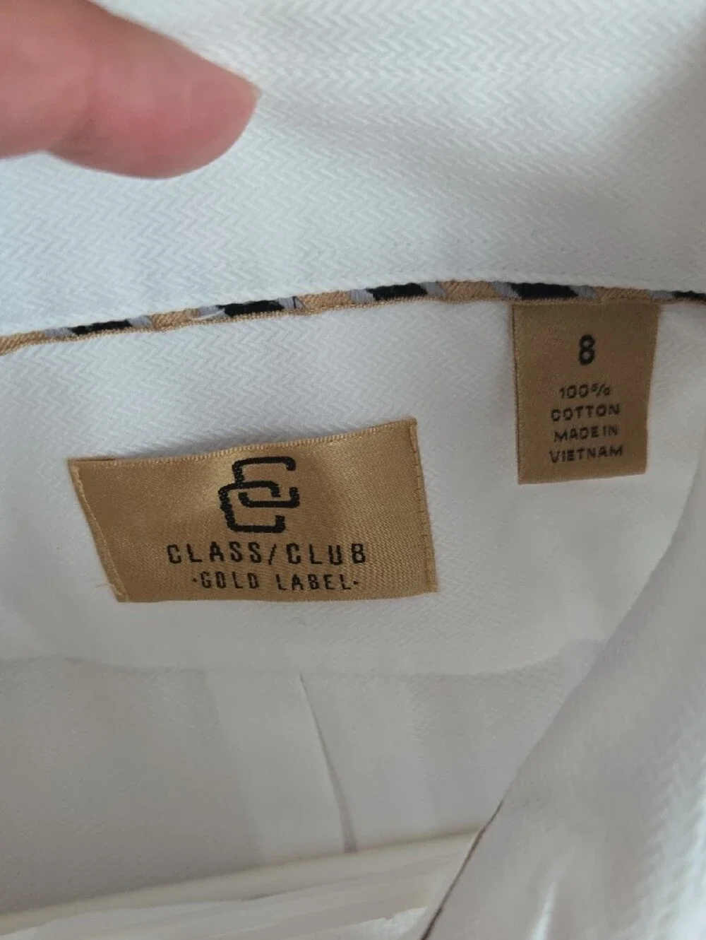 Boys Classic White Long-Sleeve Dress Shirt